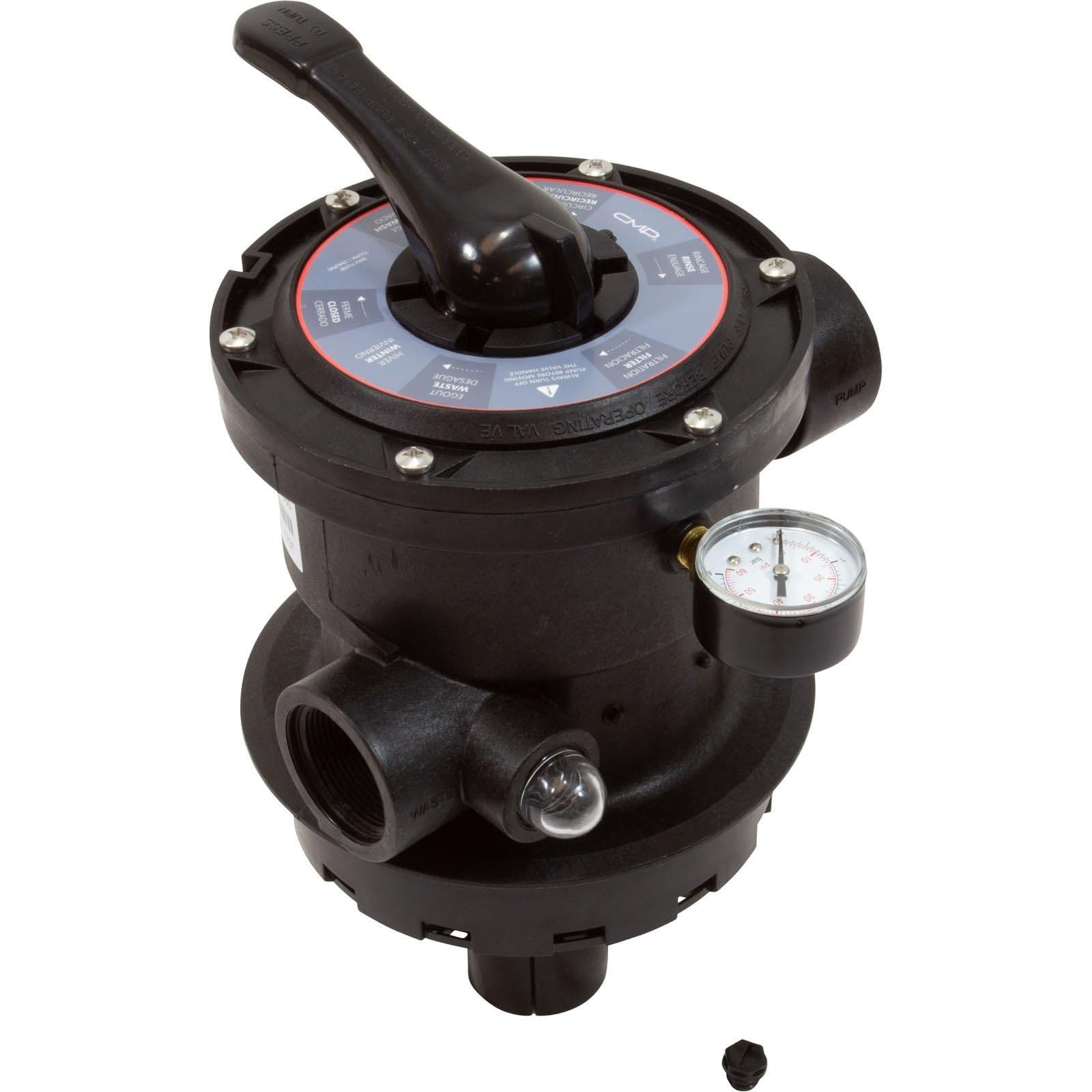 Amazon.com: CMP Multi-Port 1.5In Fpt Valve Black T/M Sand 27515